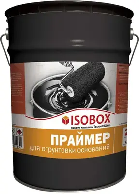 Технониколь Isobox праймер битумный для огрунтовки оснований (18 кг) черный
