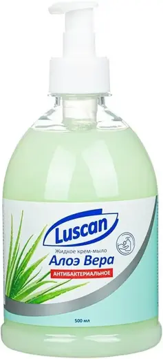 Luscan Алоэ Вера крем-мыло жидкое антибактериальное (500 мл)
