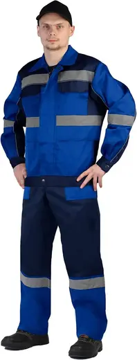 Ursus Респект костюм летний (куртка + полукомбинезон 44-46) 170-176 василек/темно-синий