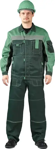 Ursus Рольф костюм летний (куртка + полукомбинезон 44-46) 182-188 темно-зеленый/светло-зеленый