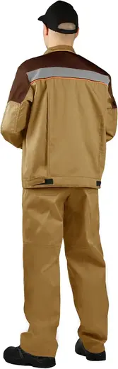 Ursus Рольф костюм летний (куртка + полукомбинезон 48-50) 182-188 бежевый/коричневый