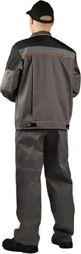 Ursus Рольф костюм летний (куртка + полукомбинезон 44-46) 170-176 темно-серый/черный