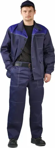 Ursus Дамаск костюм летний (куртка + брюки 44-46) 182-188 темно-синий/васильковый
