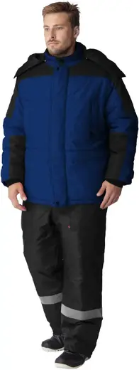 Факел-Спецодежда Европа куртка зимняя (44-46) 182-188 темно-синяя/черная