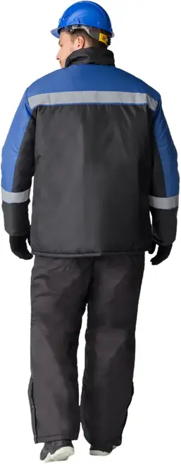 Факел-Спецодежда Стандарт куртка зимняя (44-46) 182-188 васильковая/черная