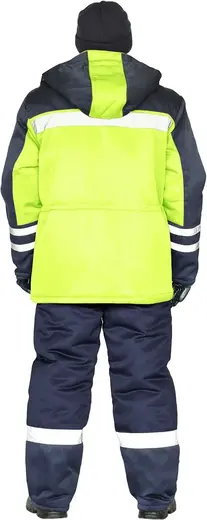 Ursus Зимник костюм зимний (куртка + брюки 48-50) 170-176 лимонный/темно-синий