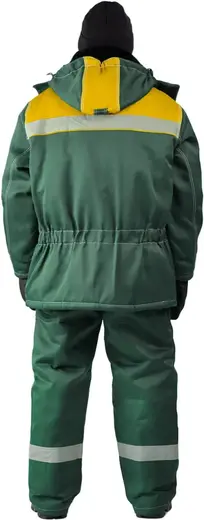 Ursus Вьюга костюм зимний (куртка + полукомбинезон 52-54) 170-176 темно-зеленый/желтый