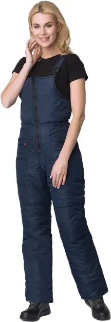 Факел-Спецодежда Снежана полукомбинезон зимний женский (40-42) 170-176 темно-синий