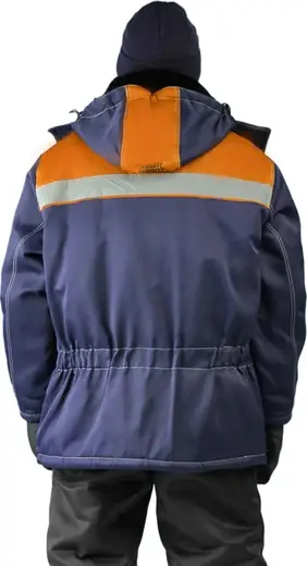 Ursus Урал куртка зимняя мужская (44-46) 182-188 темно-синяя/оранжевая