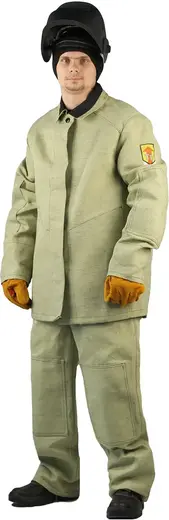 Ursus Усиленный костюм сварщика брезентовый (куртка + брюки 44-46) 170-176
