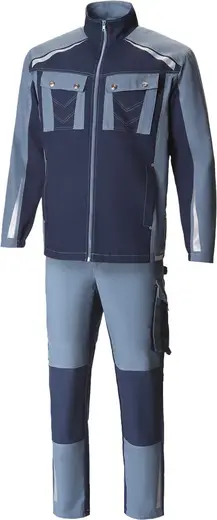 Союзспецодежда Triumph костюм летний (куртка + брюки 44-46) 170-176 синий нэви/серо-синий