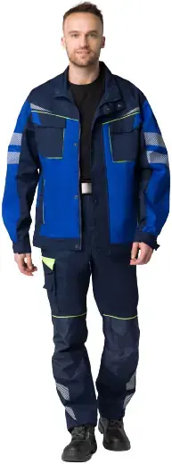 Факел-Спецодежда Profline Specialist куртка укороченная мужская (60-62) 182-188 васильковая/темно-синяя