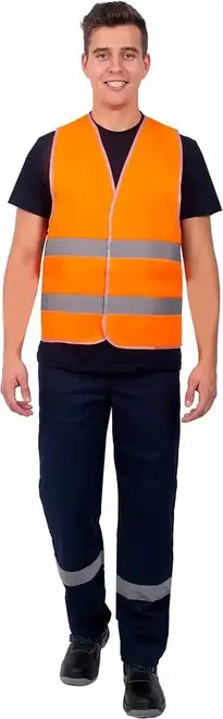 Факел-Спецодежда Неон жилет сигнальный (64-66 (4XL) оранжевый