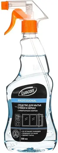 Luscan Professional средство для стекол и зеркал с нашатырным спиртом (500 мл)