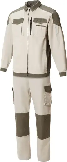 Союзспецодежда Status New костюм (куртка + брюки 64-66) 170-176 серый песок/серый хаки