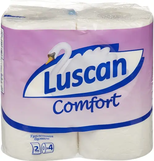 Luscan Comfort бумага туалетная (4 рулона в упаковке)