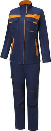 Союзспецодежда Star костюм женский (куртка + брюки 60-62) 170-176 темно-синий/горчичный