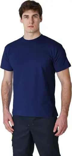 Факел-Спецодежда футболка (46 (S) темно-синяя