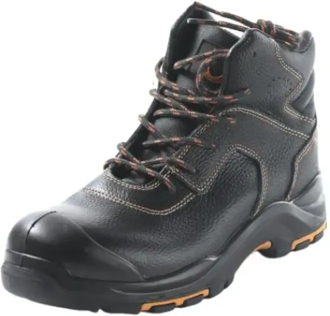 Мистраль ботинки (35) оранжевые/черные подносок металлический 200 Дж