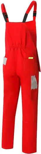 Союзспецодежда Профессионал-2 костюм рабочий (куртка + полукомбинезон 44-46) 170-176 красный/светло-серый
