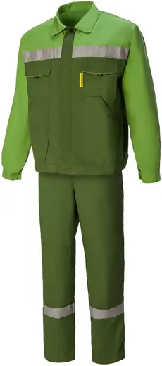 Союзспецодежда Мастер-Люкс костюм с СВП (куртка + полукомбинезон 64-66) 170-176 гринери