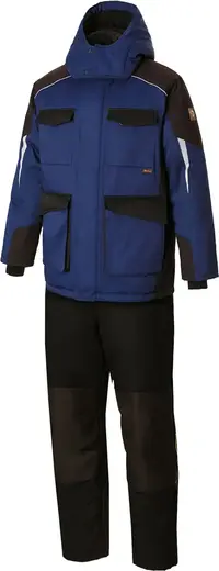 Союзспецодежда Status костюм утепленный (куртка + полукомбинезон 60-62) 170-176 темно-синий/черный