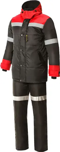 Союзспецодежда Veygar-2 костюм утепленный с СВП (куртка + полукомбинезон 48-50) 170-176 черно-красный