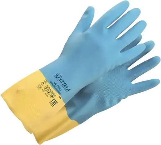 Ultima 170 Color Guard перчатки неопреновые латексные (8/M)
