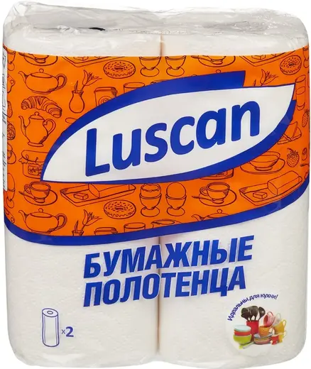 Luscan полотенца бумажные (12.5 м) 95 мм 50 листов 220 * 250 мм 2 рулона в упаковке