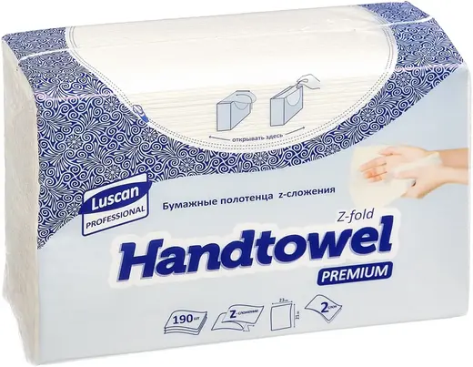 Luscan Professional полотенца бумажные листовые Z-сложения (20 пачек * 190 полотенец)