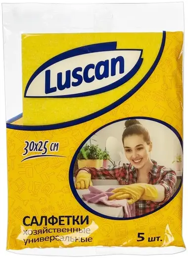 Luscan салфетки хозяйственные универсальные (5 салфеток)