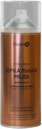 Elcon эмаль металлик быстросохнущая (520 мл) зеркальная медь
