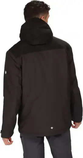 Regatta Professional Вентур TRA 701 куртка мужская ветрозащитная водонепроницаемая (40-42 (S) серо-черная