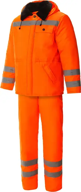 Союзспецодежда Дорожник костюм рабочий зимний с СВП (куртка + полукомбинезон 48-50) 170-176