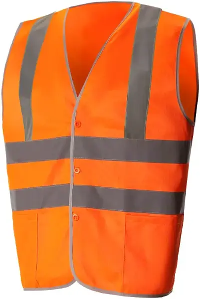 Союзспецодежда Спектр Плюс жилет сигнальный с СВП (60-62 ( ХХХL) оранжевый
