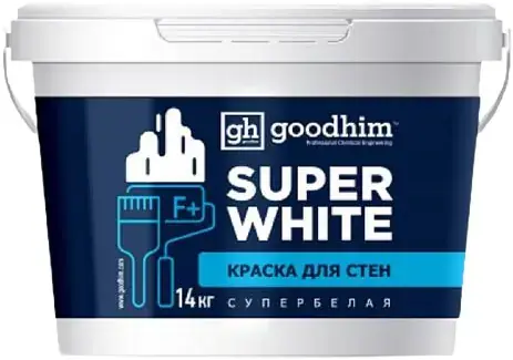 Goodhim F+ Super White краска для стен супербелая (14 кг) супербелая