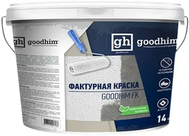 Goodhim FK краска фактурная (14 кг) белая