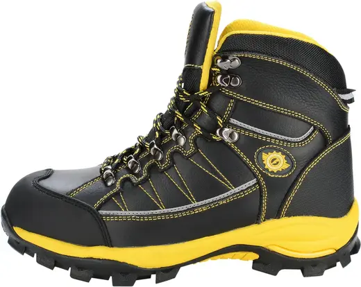 Bazaltron ботинки (36) черные/желтые подносок композитный