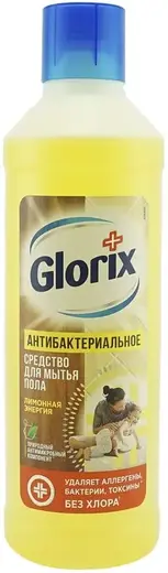 Глорикс Лимонная Энергия Антибактериальное средство для мытья пола (1 л)