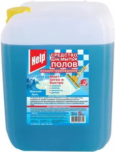 Help Морской Бриз средство для полов всех типов концентрированное (5 л)