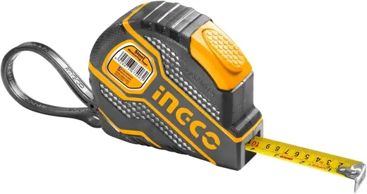 Ingco рулетка измерительная с автоматической фиксацией (5 м*25 мм)