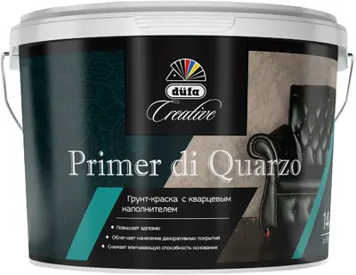 Dufa Creative Primer Di Quarzo грунт-краска с кварцевым наполнителем (14 кг) белая