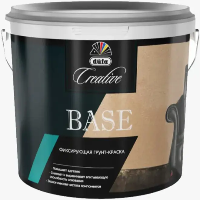 Dufa Creative Base грунт-краска фиксирующая (1.5 кг) белая