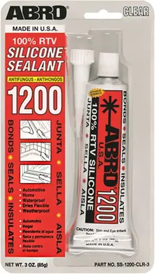 Abro 1200 100% RTV Silicone Sealant герметик силиконовый универсальный (85 мл) бесцветный