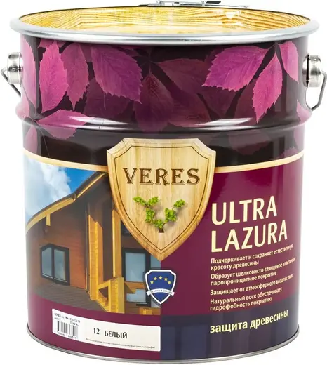 Veres Ultra Lazura декоративно-защитная лессирующая пропитка для древесины (9 л) №12