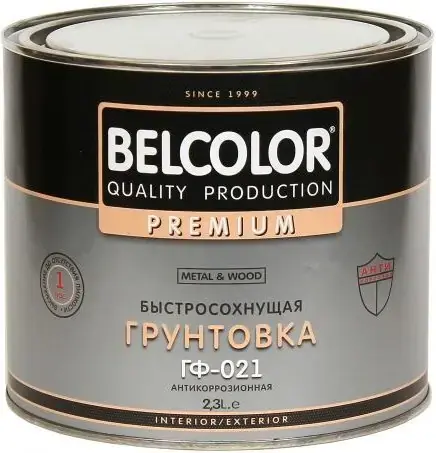 Belcolor Premium ГФ-021 Metal & Wood грунтовка антикоррозионная быстросохнущая (2.4 кг) красно-коричневая