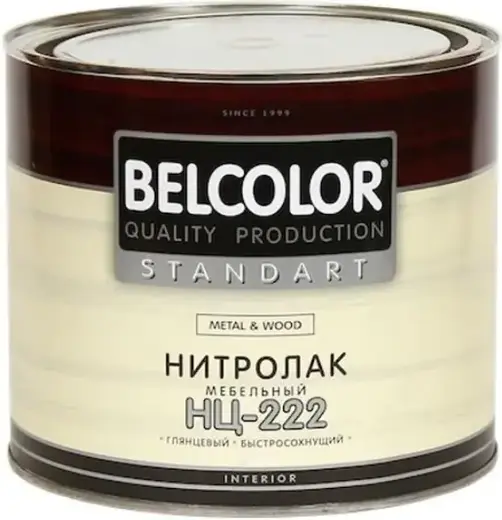 Belcolor Standart НЦ-222 Metal & Wood нитролак мебельный (2.5 кг)