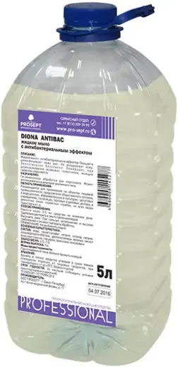 Просепт Professional Diona Antibac мыло жидкое с антибактериальным компонентом (5 л ПЭТ)