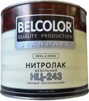Belcolor Standart НЦ-243 Metal & Wood нитролак мебельный (1.7 кг)