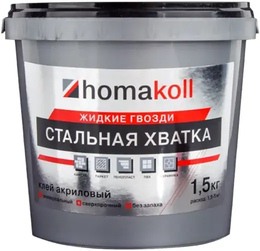 Homa Homakoll Стальная Хватка клей акриловый жидкие гвозди (1.5 кг)